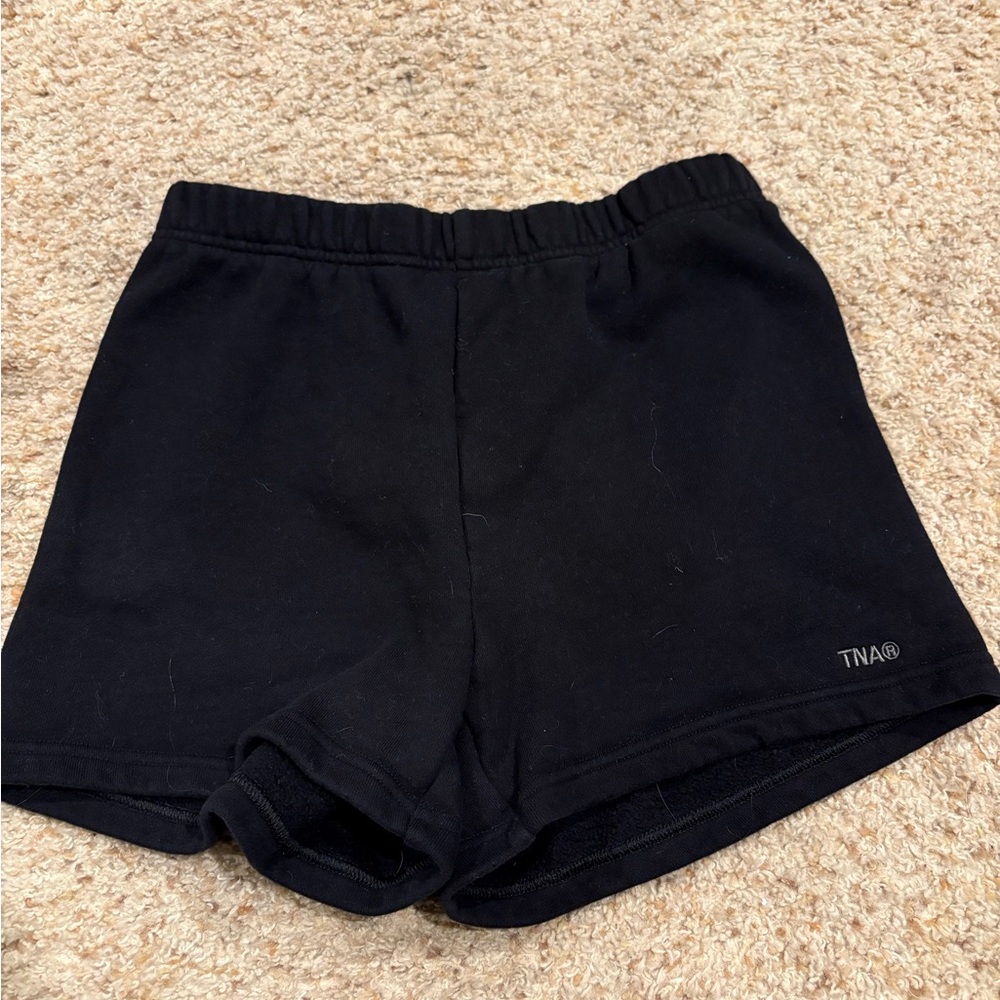 TNA Black High-Rise Athletic Bike Shorts